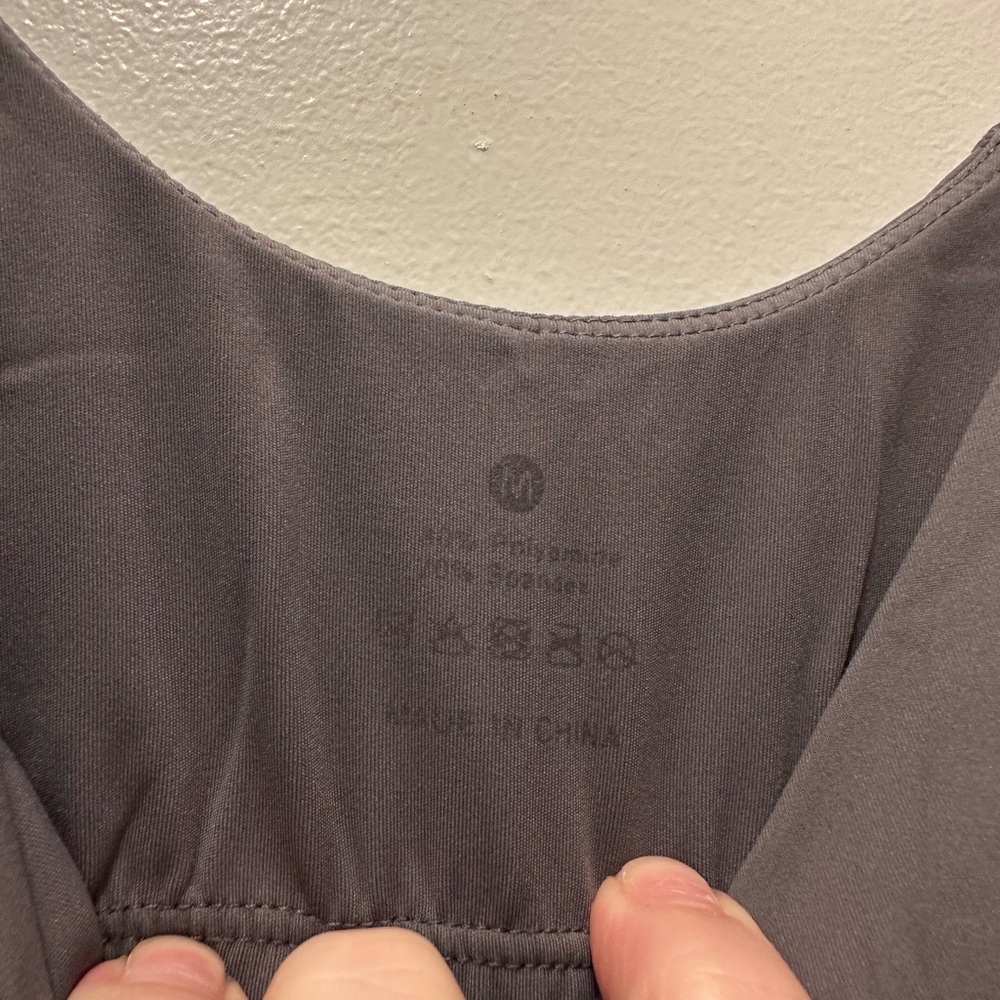 Gray Women's Workout Tank Top - Picture 3 of 3